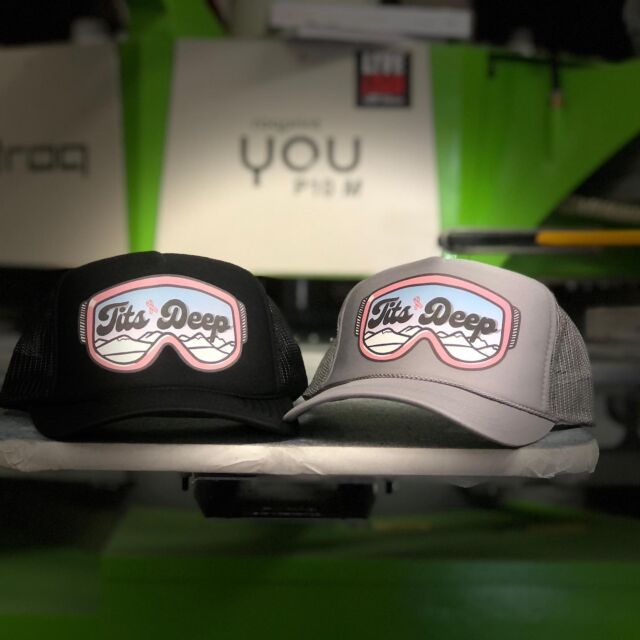 Loving these new hats we did for our friends @titsdeepforbreastcancer !
#printlocal #titsdeepforbreastcancer #aspen #basalt #carbondale #glenwoodsprings #lovewhatyoudoanddoitoften